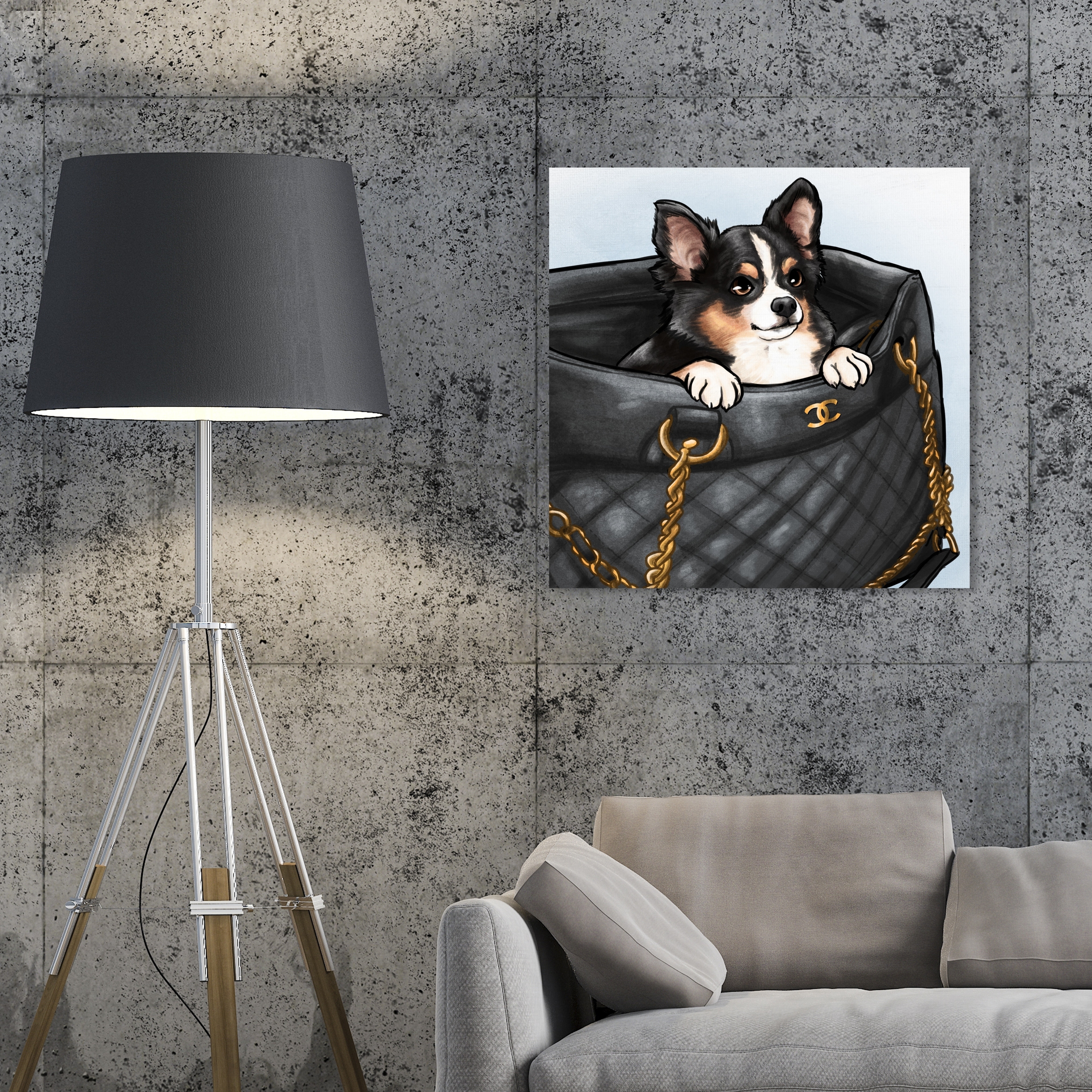CHIHUAHUA DOGS ANIMALS MODERN WALL ART CANVAS PRINT PICTURE READY TO HANG