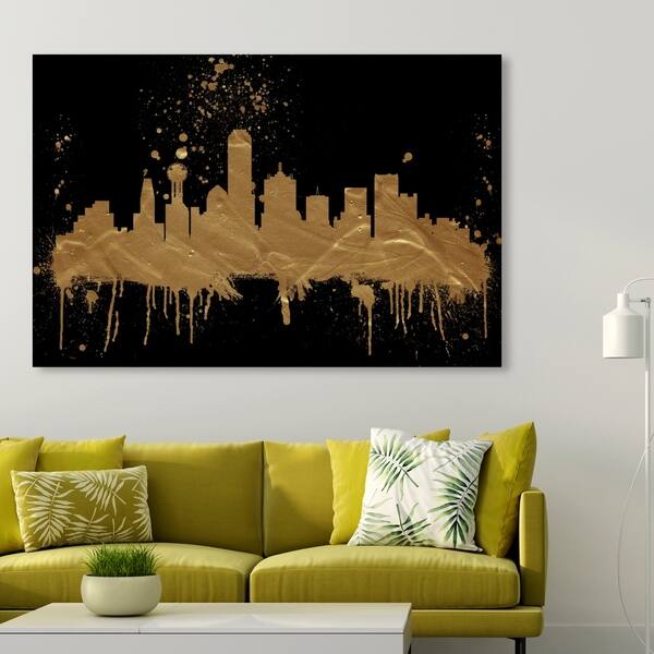 Picture of Oliver Gal 'Dallas Skyline' Cities and Skylines Wall Art Canvas Print ...