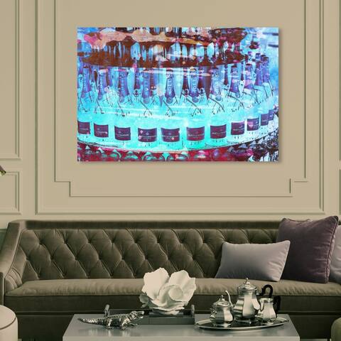 Oliver Gal 'Bubbly Cake' Drinks and Spirits Wall Art Canvas Print