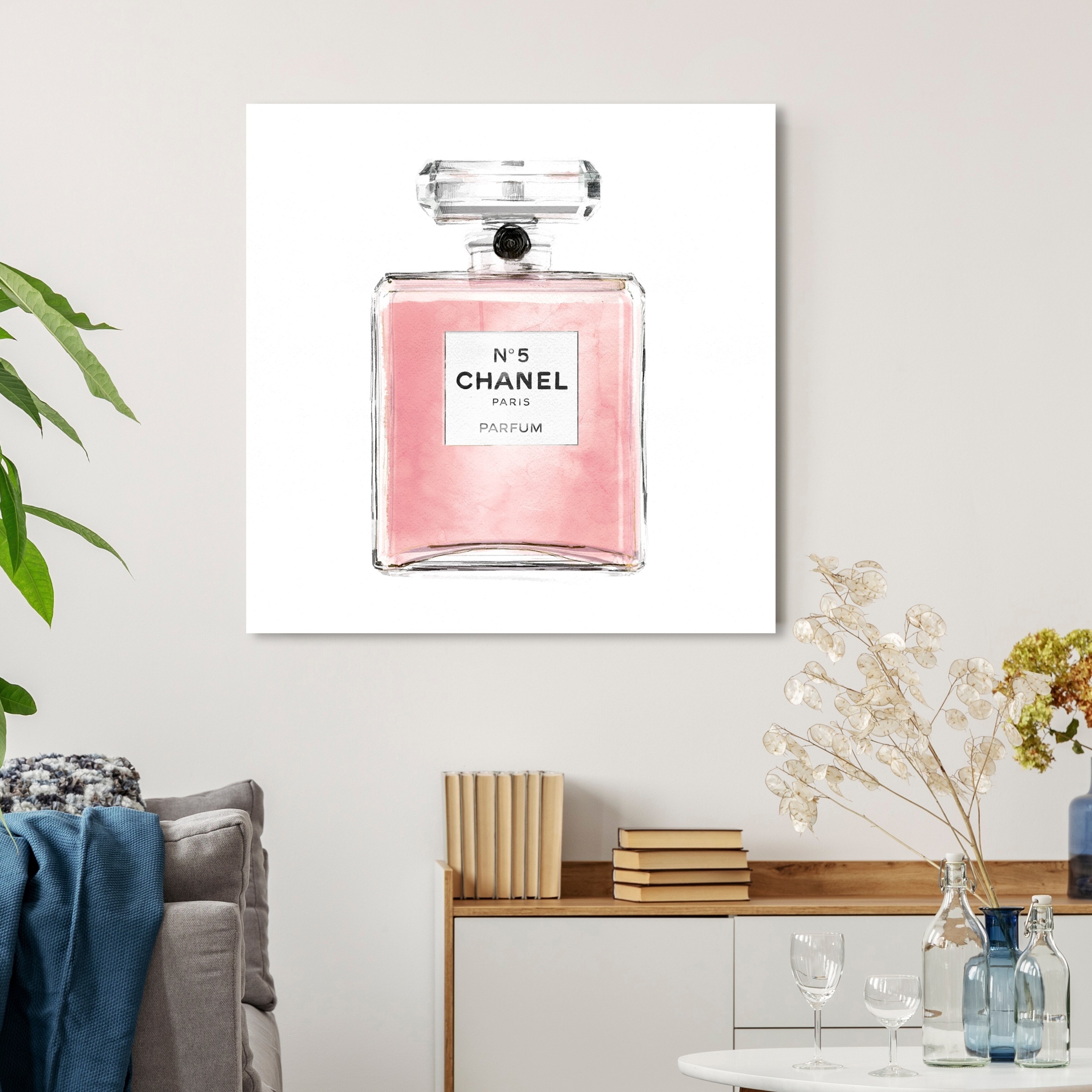 Shop Oliver Gal Blush Classic Perfume Fashion And Glam Wall Art Canvas Print Pink White Overstock 28596008