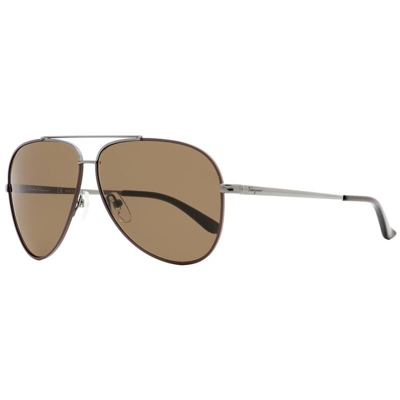 Ferragamo Women's 60mm Gunmetal Cocoa Sunglasses