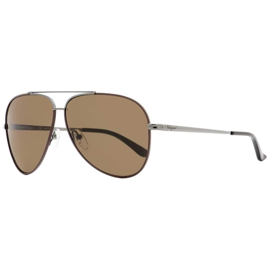 Ferragamo Women's 60mm Gunmetal Cocoa Sunglasses