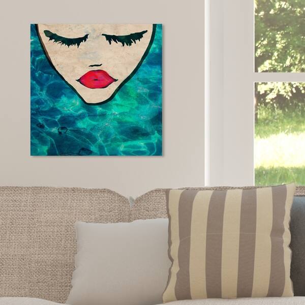 Oliver Gal 'Water Coveted Square' Fashion and Glam Wall Art Canvas
