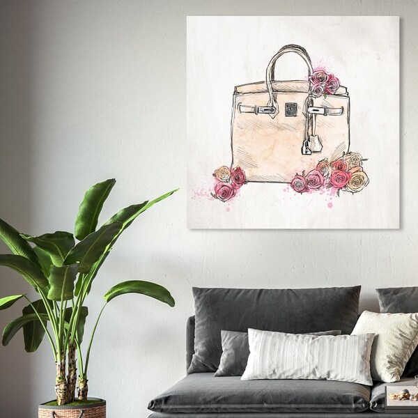 Oliver Gal ' Floral Handbag Scent' Fashion and Glam Wall Art