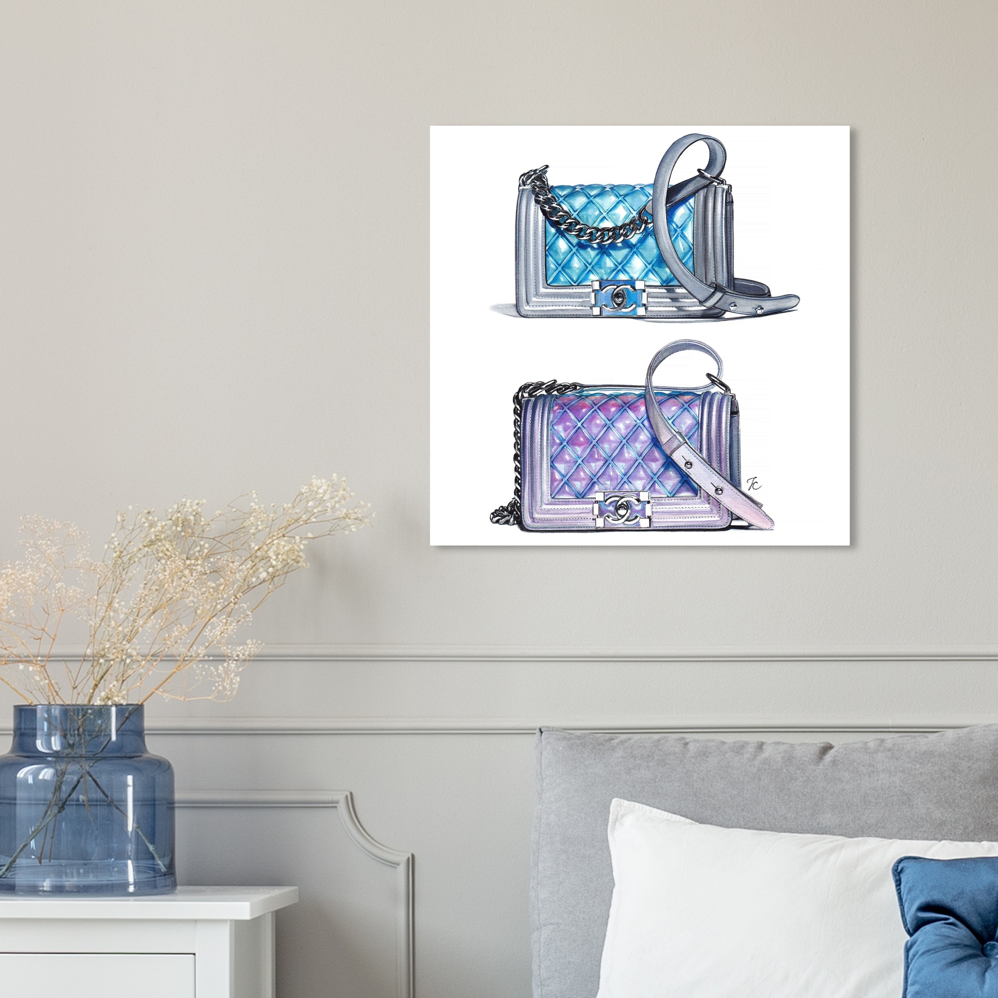 Oliver Gal 'Doll Memories - Lavish Bag and Fashion' Wall Art Canvas - On  Sale - Bed Bath & Beyond - 34069408