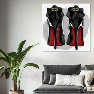 Oliver Gal 'Heels from Paris' Fashion and Glam Wall Art Canvas 