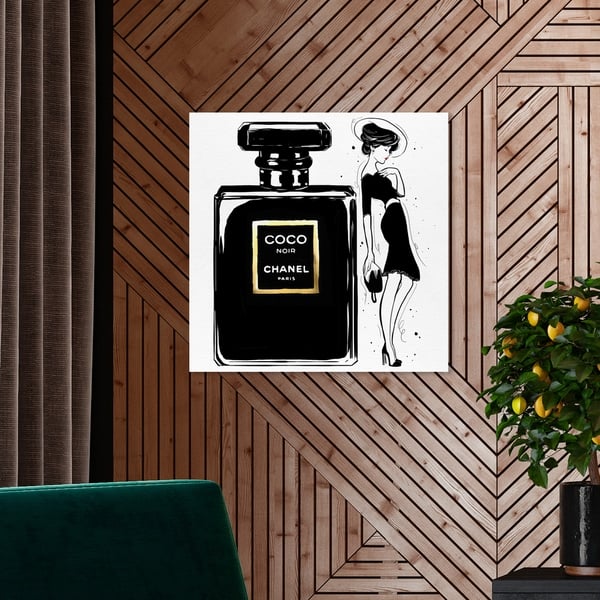 Oliver Gal 'Noir Fashionista' Fashion and Glam Wall Art Canvas Print ...