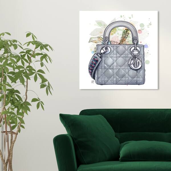 Oliver Gal Brown 'Bags, Bags, Bags- Orange' Fashion and Glam Wall Art Canvas Print