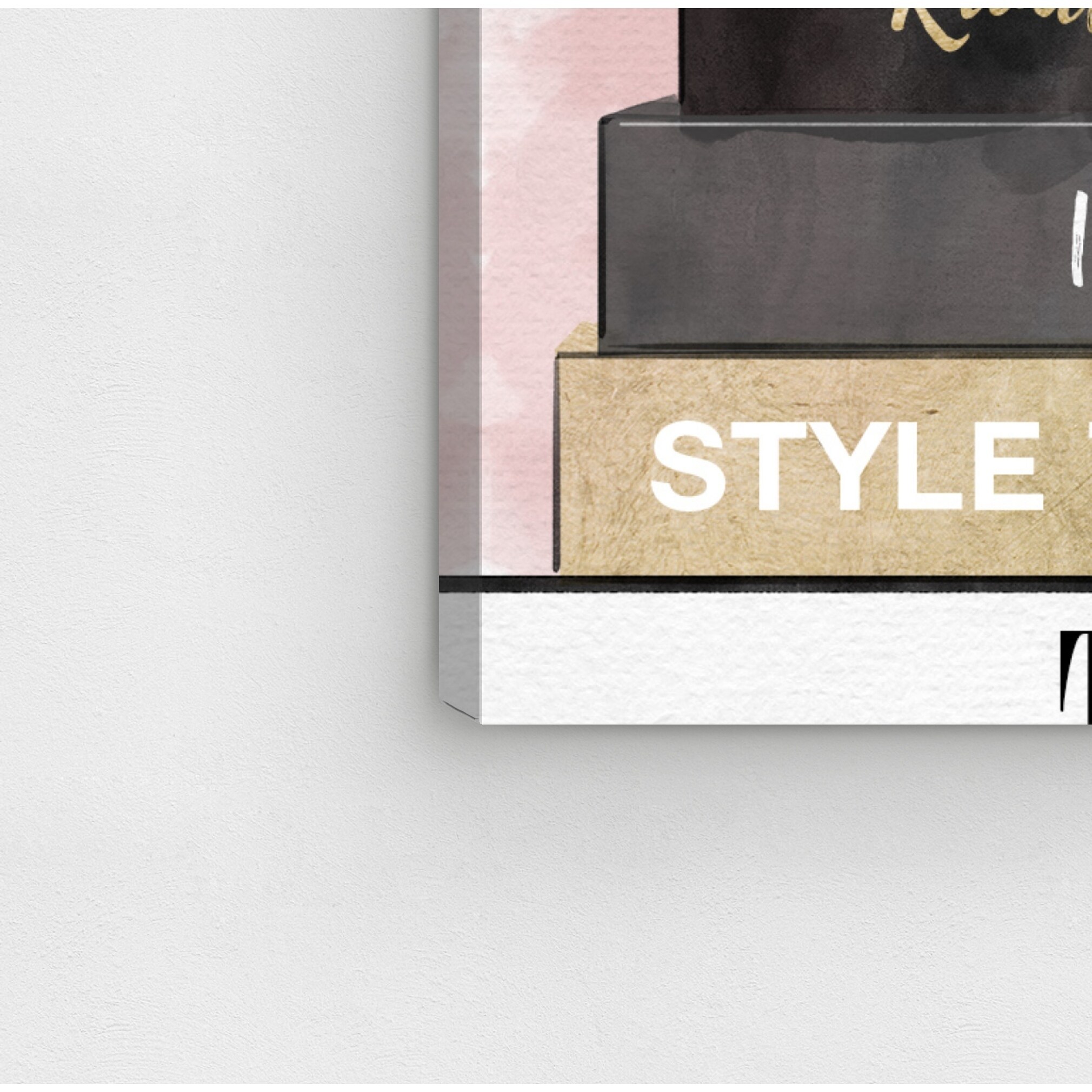 Oliver Gal 'Glam Heels and Books' Fashion and Glam Wall Art Canvas