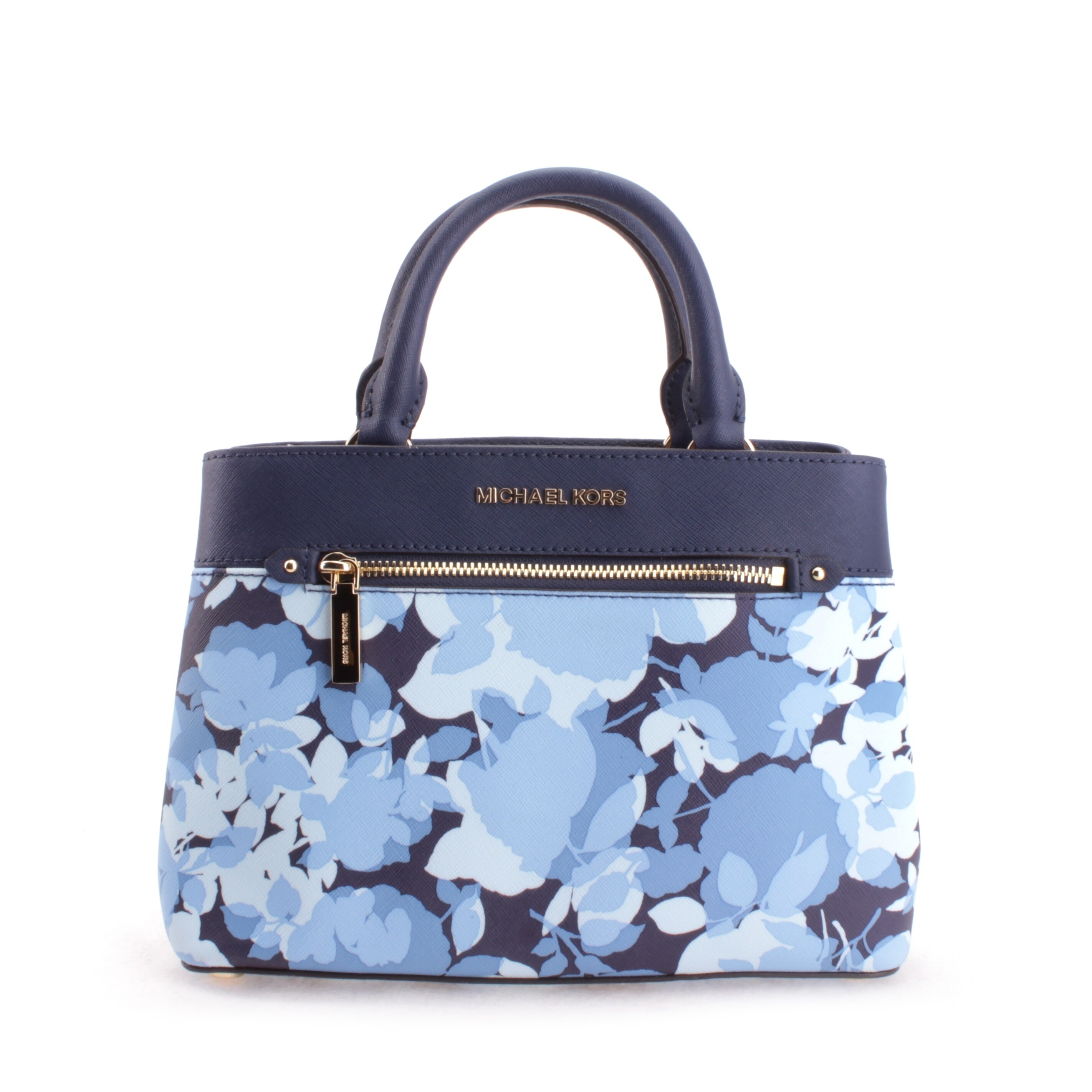 michael kors blue flower bag