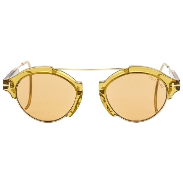 TOM FORD FARRAH-02 TF 631 52J Havana Gold Brown Cable Temples SUNGLASSES 49mm