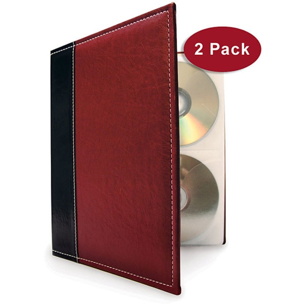 Burgundy CD/ DVD Storage Binder System (Pack of 2) Free Shipping On