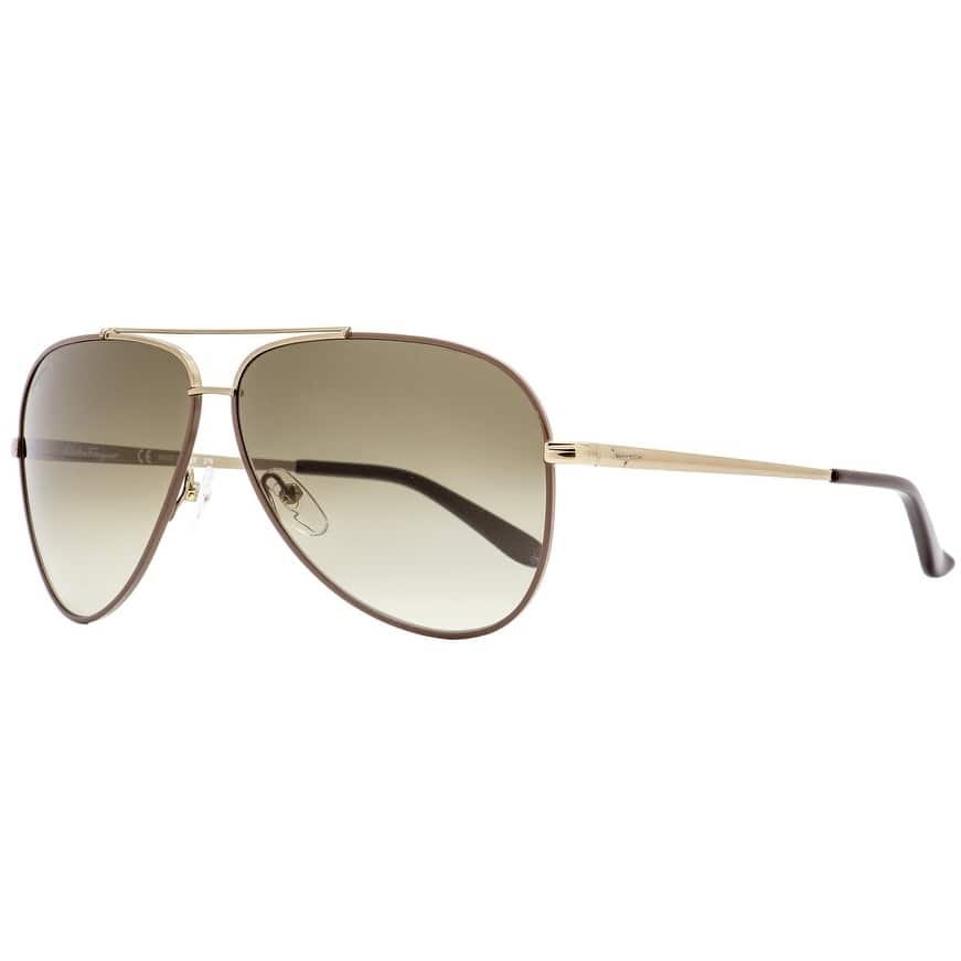 Ferragamo Women's 60mm Shiny Brown Sunglasses
