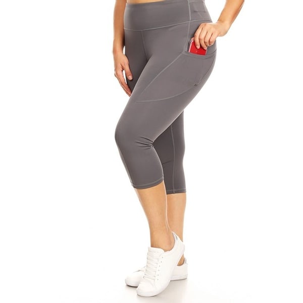 plus size active leggings with pockets