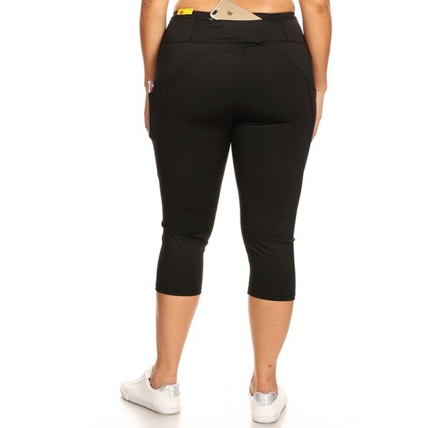 plus size capris with pockets