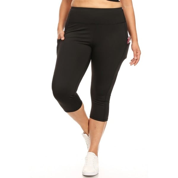 plus size athletic leggings with pockets