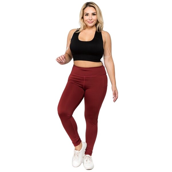 plus size active leggings with pockets