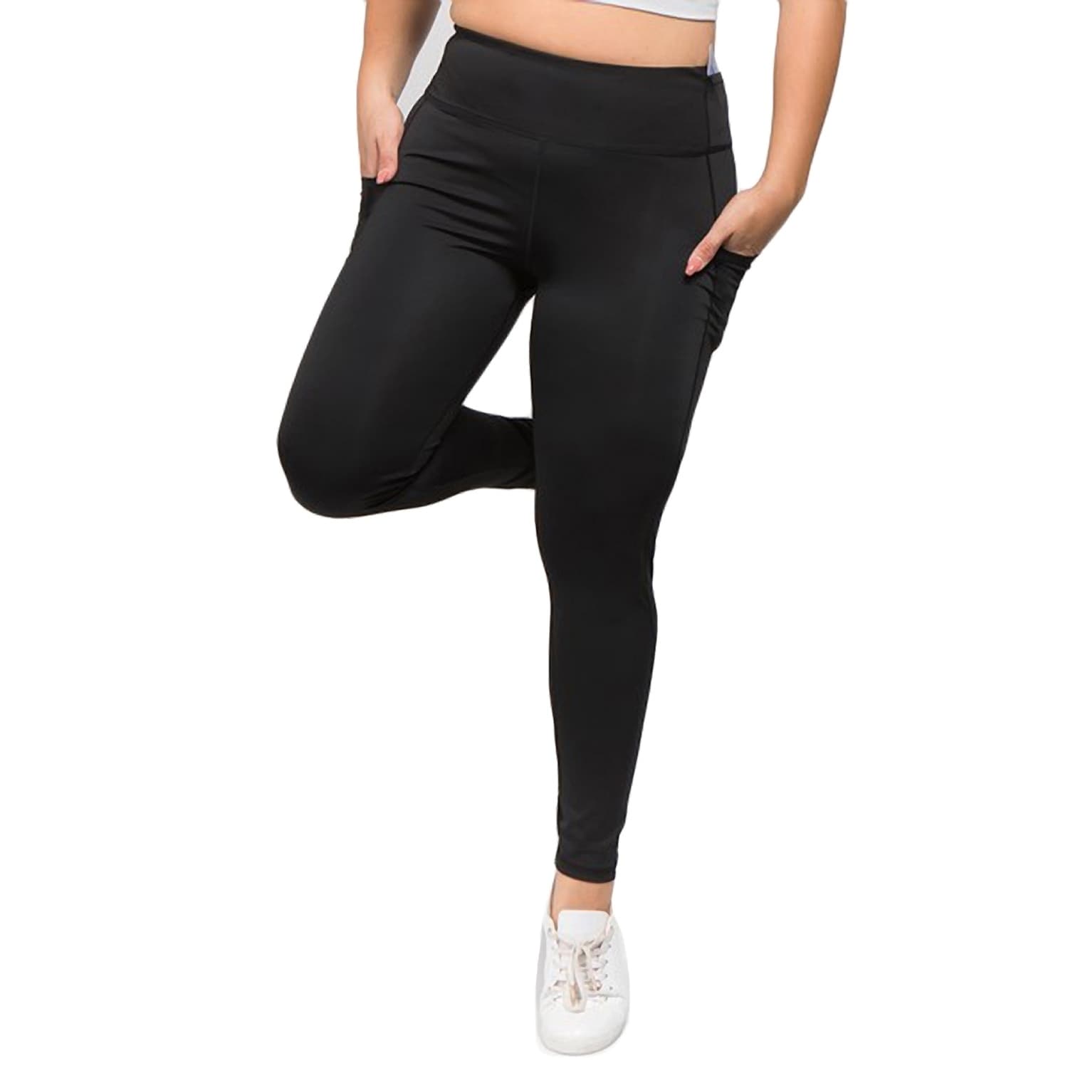 workout leggings with pockets plus size