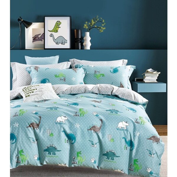 Shop Dino Kids 100 Cotton Duvet Cover Set Queen Full Free