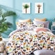preview thumbnail 1 of 1, Porch & Den Brauner Animal Print Cotton Queen/Full Duvet Cover Set