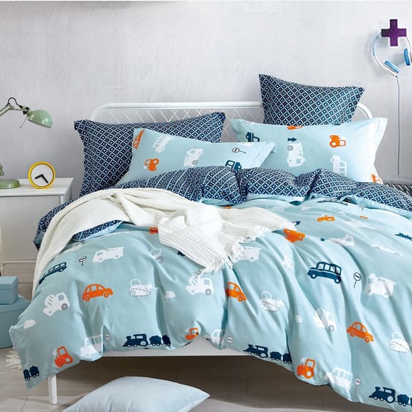 Shop Porch Den Harnish Car Cotton 3 Piece Queen Full Duvet Cover