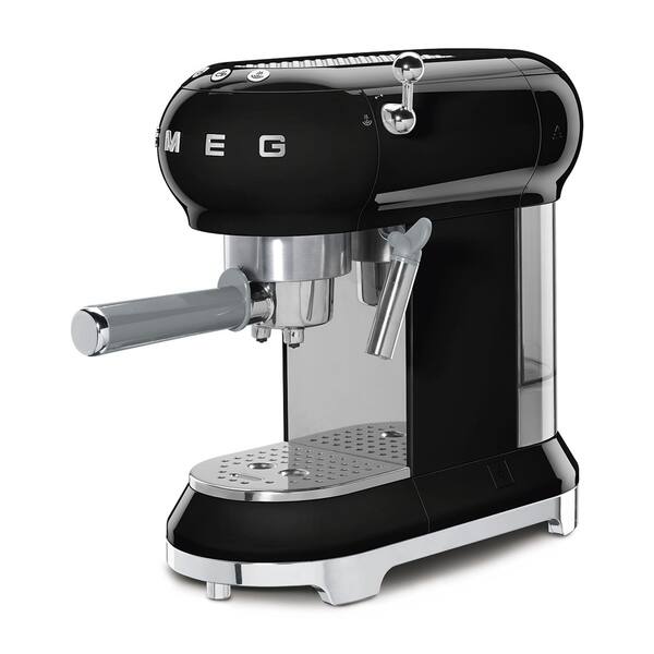 Smeg 50 S Retro Style Aesthetic Espresso Coffee Machine Black Overstock 28598310