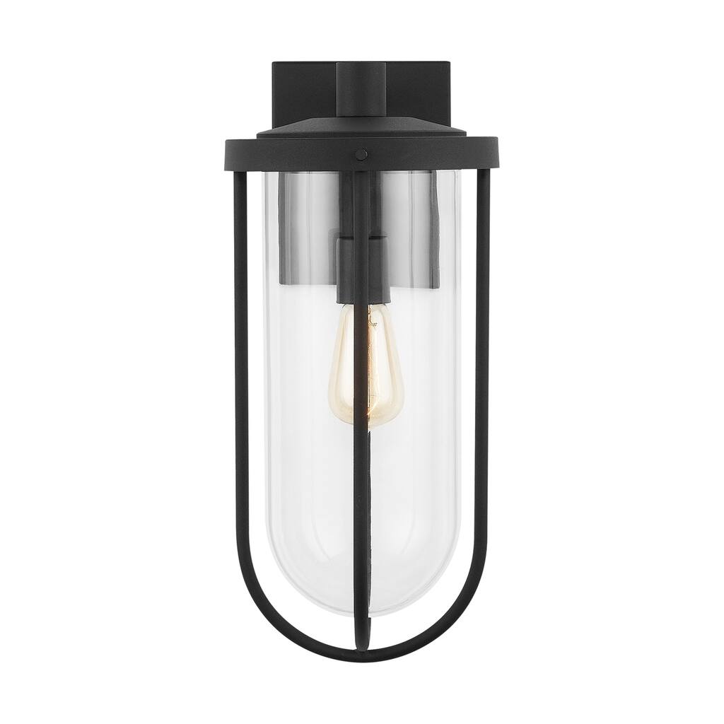 Corbin 1-light Black Outdoor Wall Lantern