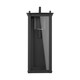 preview thumbnail 1 of 2, Hunt 1-light Black Outdoor LED Wall Lantern