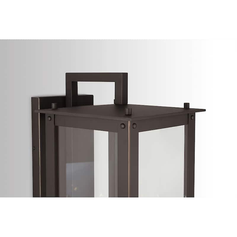 Hunt 4-light Oiled Bronze Outdoor Wall Lantern