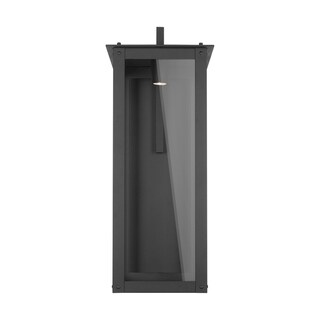 Hunt 1-light Black Outdoor LED Wall Lantern