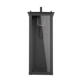 Hunt 1-light Black Outdoor LED Wall Lantern