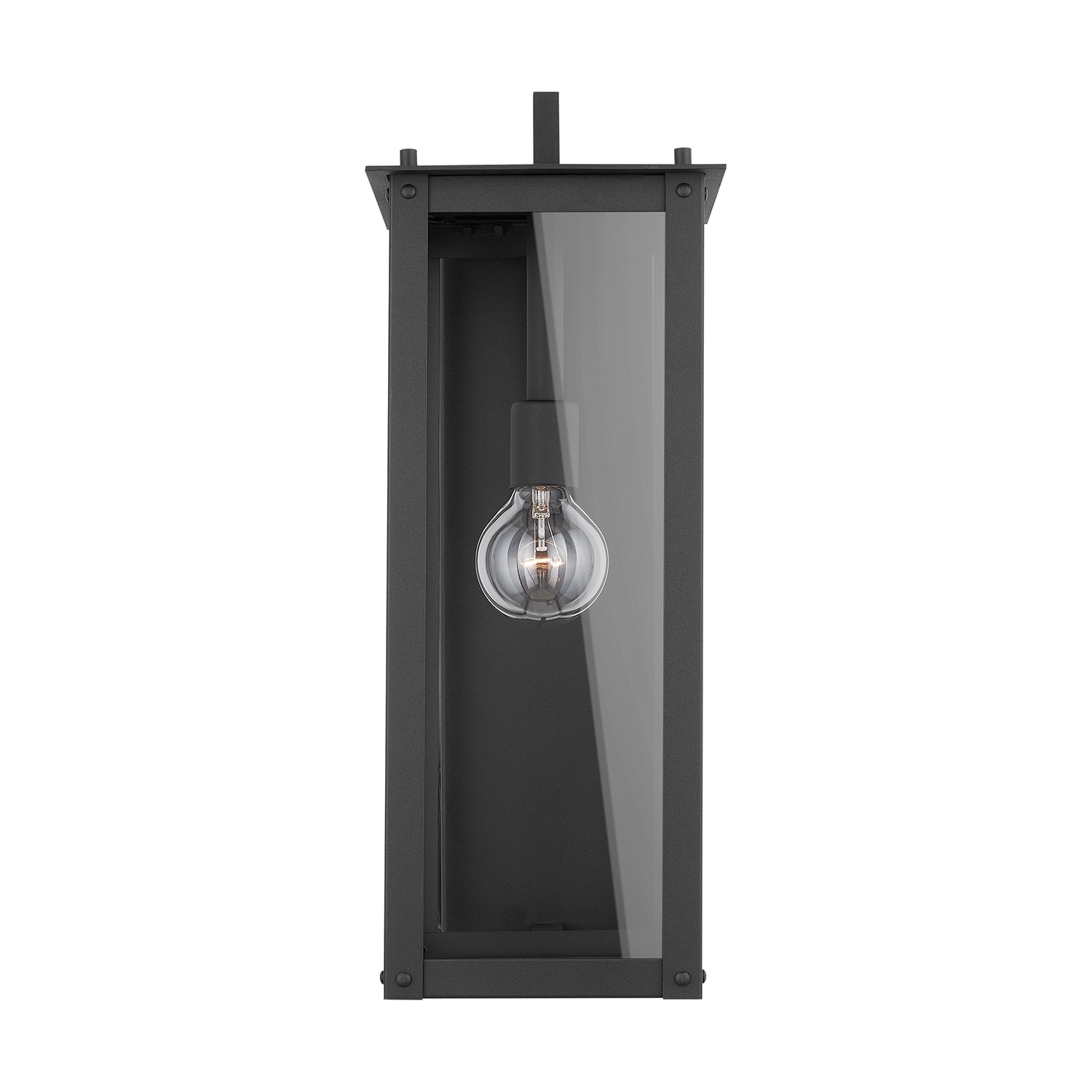 Hunt 1-light Black Outdoor Wall Lantern