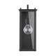 preview thumbnail 1 of 2, Hunt 1-light Black Outdoor Wall Lantern