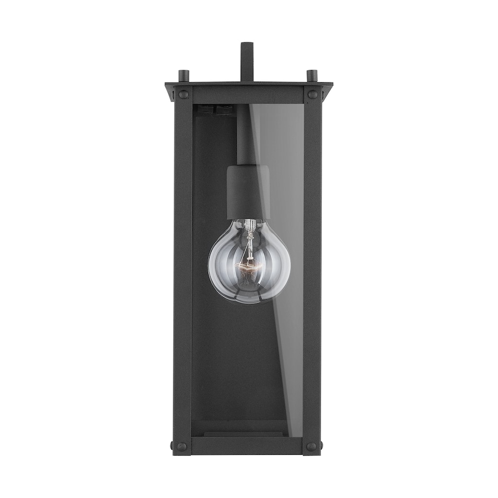 Hunt 1-light Black Outdoor Wall Lantern
