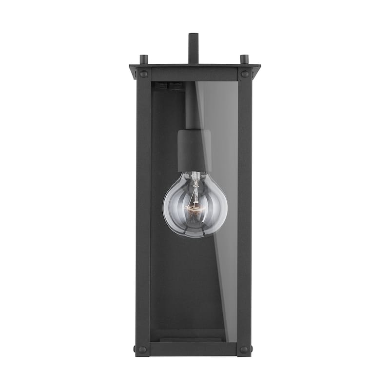 Hunt 1-light Black Outdoor Wall Lantern