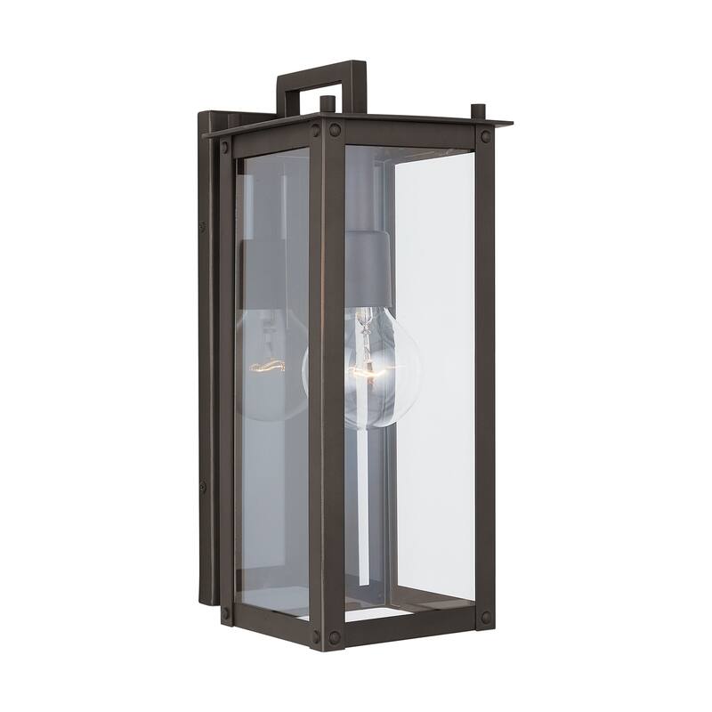 Hunt 1-light Oiled Bronze Outdoor Wall Lantern
