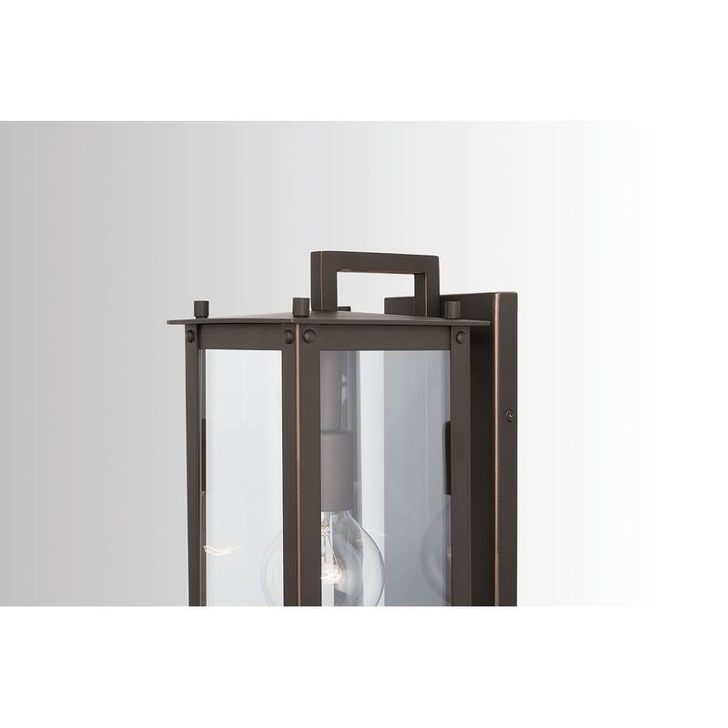 Hunt 1-light Oiled Bronze Outdoor Wall Lantern