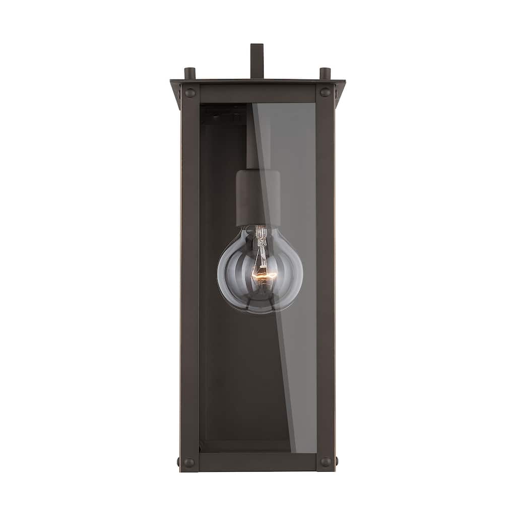 Hunt 1-light Oiled Bronze Outdoor Wall Lantern