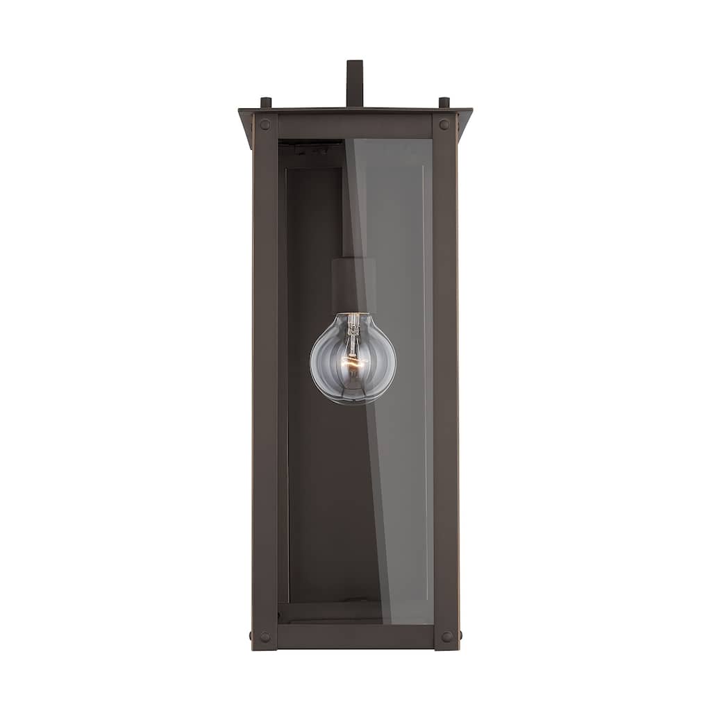 Hunt 1-light Oiled Bronze Outdoor Wall Lantern