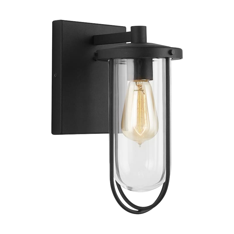 Corbin 1-light Black Outdoor Wall Lantern