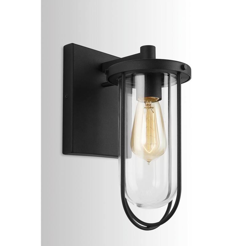 Corbin 1-light Black Outdoor Wall Lantern