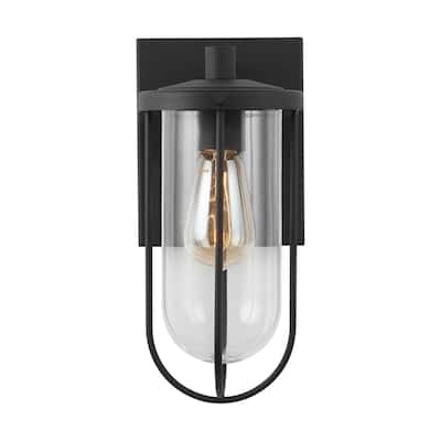 Corbin 1-light Black Outdoor Wall Lantern