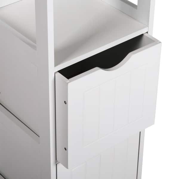 Shop Kinbor 3 Tier Bathroom Floor Cabinet Free Standing Storage