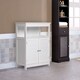 Kinbor Bathroom Floor Cabinet Free Standing Storage Organizer with Double Door and Adjustable Shelf - Thumbnail 0