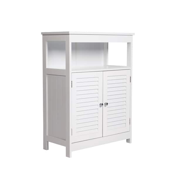 Shop Kinbor Bathroom Floor Cabinet Free Standing Storage Organizer