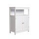 Kinbor Bathroom Floor Cabinet Free Standing Storage Organizer with Double Door and Adjustable Shelf - Thumbnail 12