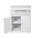 Kinbor Bathroom Floor Cabinet Free Standing Storage Organizer with Double Door and Adjustable Shelf - Thumbnail 2