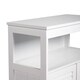 Kinbor Bathroom Floor Cabinet Free Standing Storage Organizer with Double Door and Adjustable Shelf - Thumbnail 6