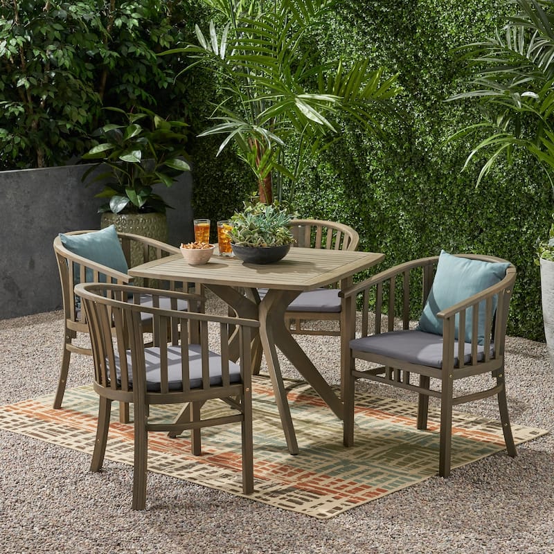 Alondra Acacia Wood 5-piece Dining Set by Christopher Knight Home