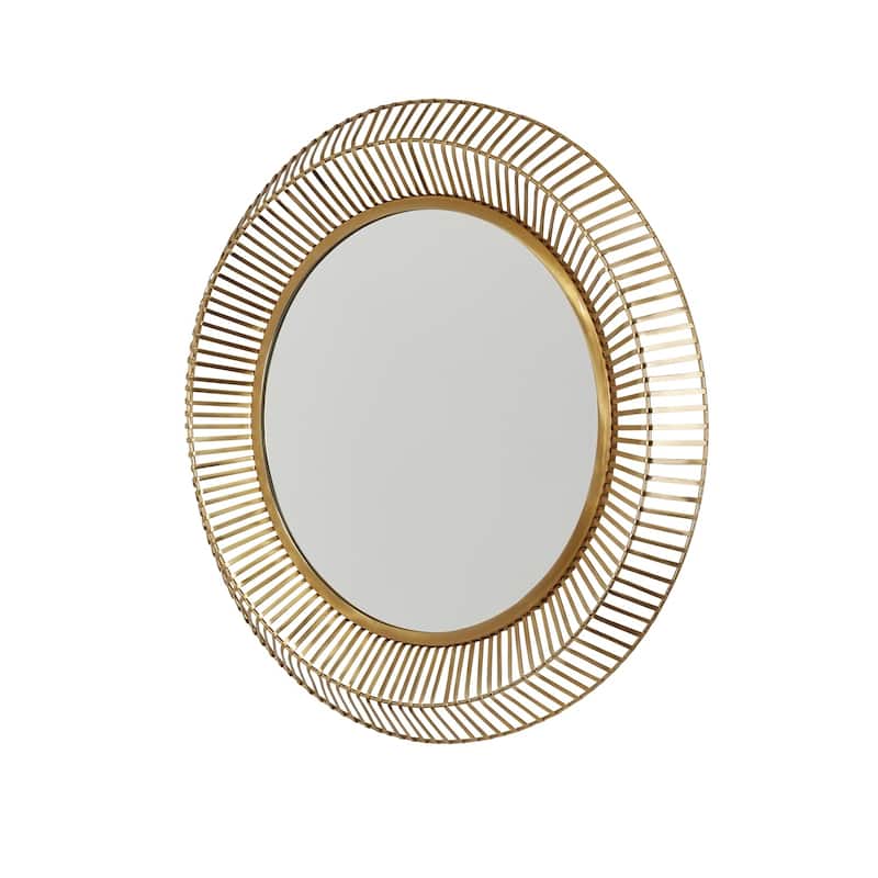Matte Gold Metal Frame Mirror - Matte Gold